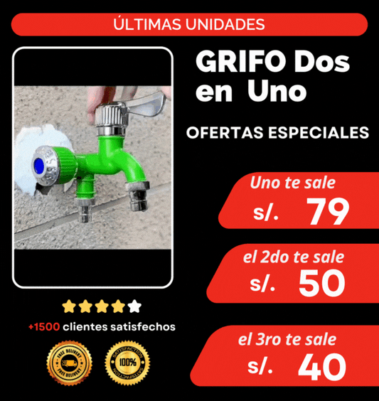 Grifo Dos en Uno (Delivery GRATIS)